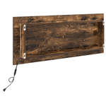 Casa si Gradina - Mobilier - Mobilier baie - Oglinzi baie - Oglinda de Baie LED Stejar Afumat 90x8,5x37 cm Lemn Prelucrat - Infinity.ro