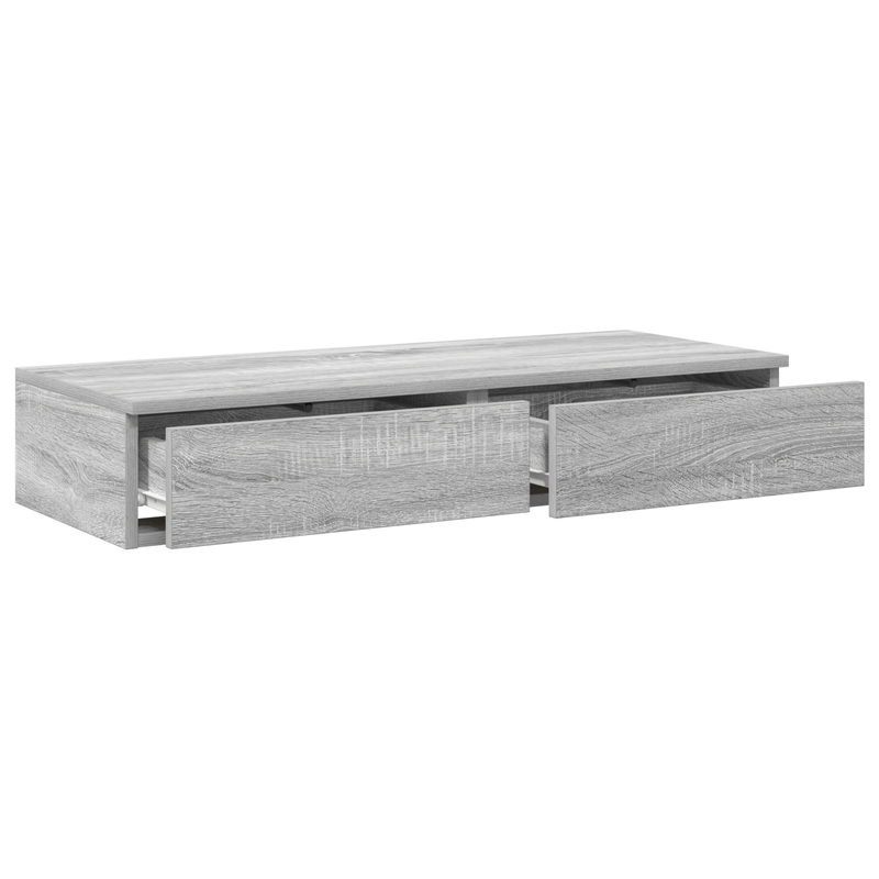 Casa si Gradina - Mobilier - Paturi si accesorii - Accesorii paturi - Sertar pentru pat Gri Sonoma 90x36,5x16,5 cm Lemn - Infinity.ro