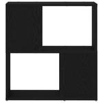Casa si Gradina - Mobilier - Comode si corpuri - Comode - Raft de carti  Negru Stejar 60x24x63 cm din Lemn prelucrat - Infinity.ro