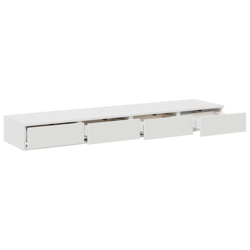 Casa si Gradina - Mobilier - Paturi si accesorii - Accesorii paturi - Sertare pentru Pat Alb 140x36,5x16,5 cm Lemn Simulat - Infinity.ro