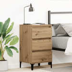 Casa si Gradina - Mobilier - Comode si corpuri - Noptiere - Noptiera, stejar artizanal, 40x35x70 cm, lemn prelucrat - Infinity.ro