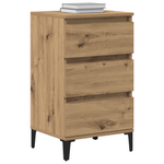 Casa si Gradina - Mobilier - Comode si corpuri - Noptiere - Noptiera, stejar artizanal, 40x35x70 cm, lemn prelucrat - Infinity.ro