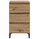 Casa si Gradina - Mobilier - Comode si corpuri - Noptiere - Noptiera, stejar artizanal, 40x35x70 cm, lemn prelucrat - Infinity.ro