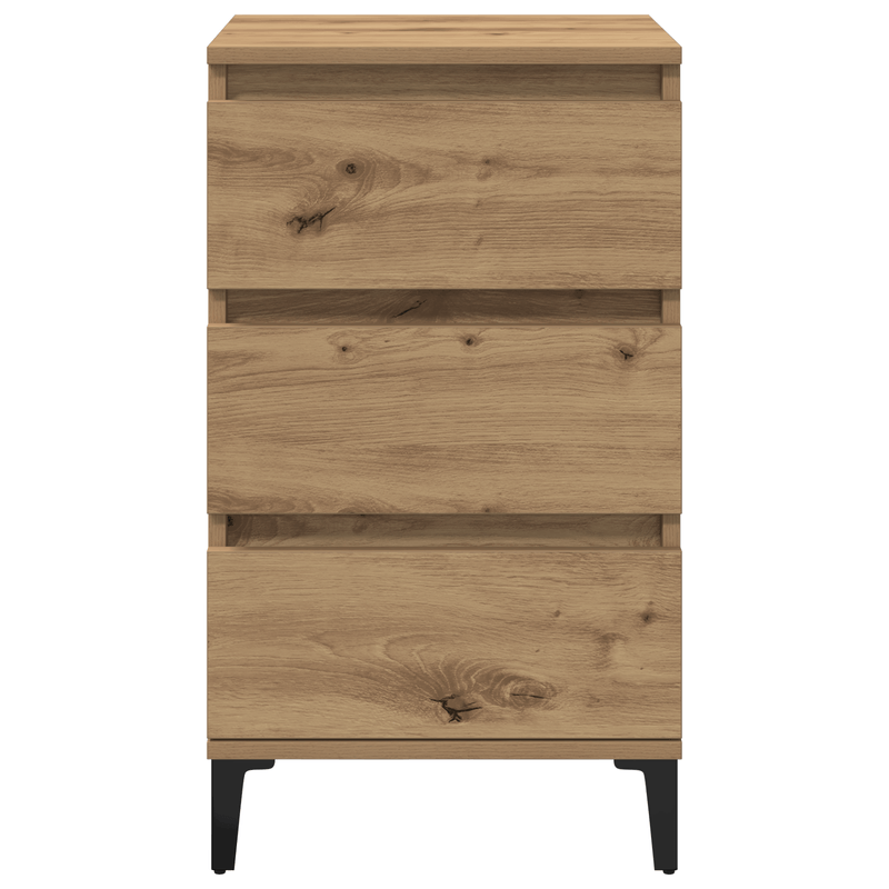Casa si Gradina - Mobilier - Comode si corpuri - Noptiere - Noptiera, stejar artizanal, 40x35x70 cm, lemn prelucrat - Infinity.ro