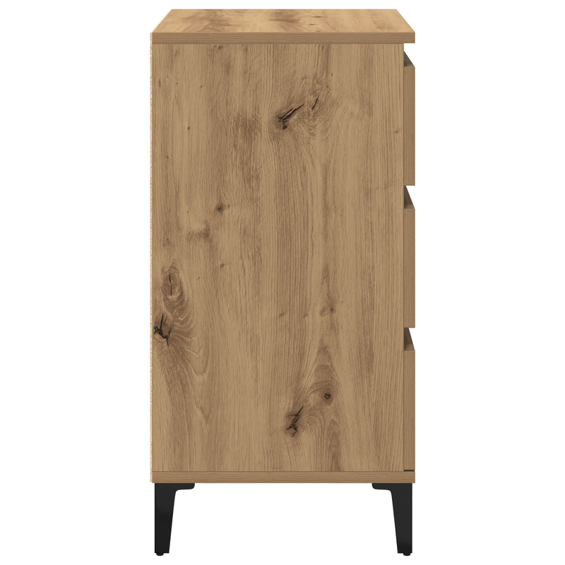 Casa si Gradina - Mobilier - Comode si corpuri - Noptiere - Noptiera, stejar artizanal, 40x35x70 cm, lemn prelucrat - Infinity.ro