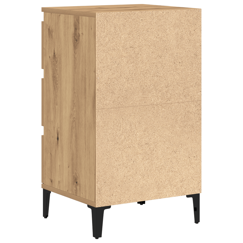 Casa si Gradina - Mobilier - Comode si corpuri - Noptiere - Noptiera, stejar artizanal, 40x35x70 cm, lemn prelucrat - Infinity.ro