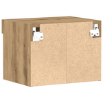 Casa si Gradina - Mobilier - Comode si corpuri - Comode - Dulapuri de perete LED-uri, 2 buc. stejar artizanal 40x30x30 cm - Infinity.ro
