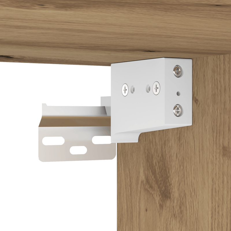 Casa si Gradina - Mobilier - Comode si corpuri - Comode - Dulapuri de perete LED-uri, 2 buc. stejar artizanal 40x30x30 cm - Infinity.ro