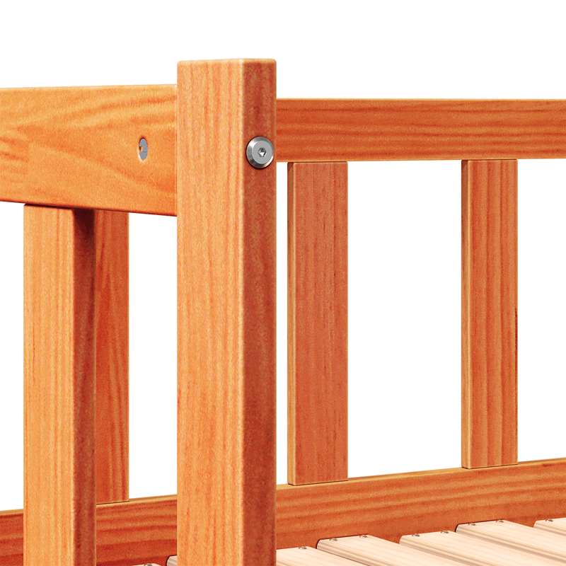 Casa si Gradina - Mobilier - Paturi si accesorii - Paturi - Pat zi-noapte cu extensie Maro Ceara 180x200 cm Lemn masiv de pin - Infinity.ro
