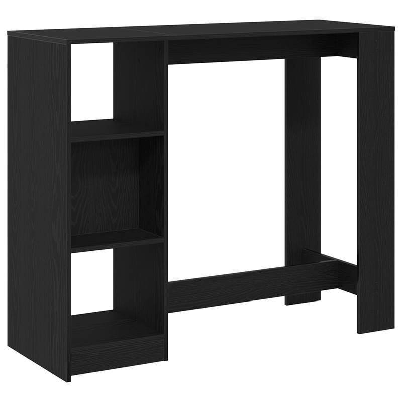 Casa si Gradina - Mobilier - Mese si birouri - Mese bucatarie si dining - Masa bar cu raft stejar negru 102,5x46x103,5 cm lemn prelucrat - Infinity.ro