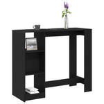 Casa si Gradina - Mobilier - Mese si birouri - Mese bucatarie si dining - Masa bar cu raft stejar negru 102,5x46x103,5 cm lemn prelucrat - Infinity.ro