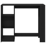 Casa si Gradina - Mobilier - Mese si birouri - Mese bucatarie si dining - Masa bar cu raft stejar negru 102,5x46x103,5 cm lemn prelucrat - Infinity.ro