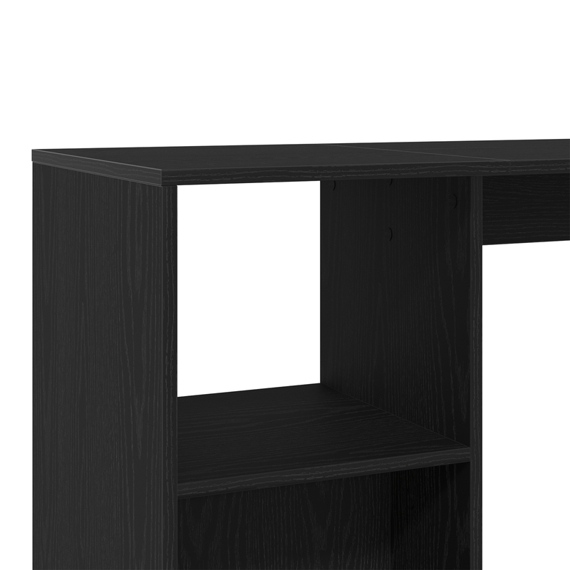 Casa si Gradina - Mobilier - Mese si birouri - Mese bucatarie si dining - Masa bar cu raft stejar negru 102,5x46x103,5 cm lemn prelucrat - Infinity.ro