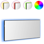 Casa si Gradina - Mobilier - Mobilier baie - Corpuri baie - Dulap de baie cu oglinda si LED, stejar negru, 80x37 cm - Infinity.ro