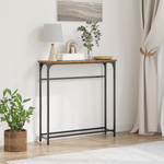 Casa si Gradina - Mobilier - Comode si corpuri - Console - Masa consola, lemn vechi, 75x19,5x75 cm, lemn prelucrat si otel - Infinity.ro