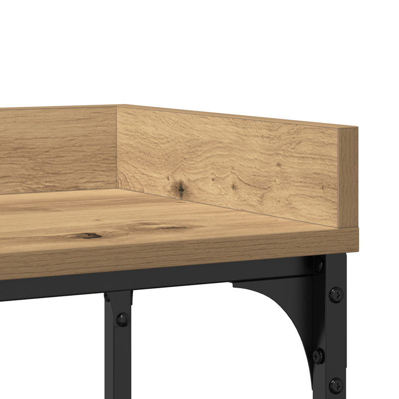 Casa si Gradina - Mobilier - Comode si corpuri - Console - Masa consola, stejar artizanal, 100x30x80 cm, lemn si otel - Infinity.ro
