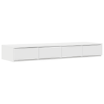 Casa si Gradina - Mobilier - Paturi si accesorii - Accesorii paturi - Sertare de pat, alb, 120x36,5x16,5 cm lemn prelucrat - Infinity.ro