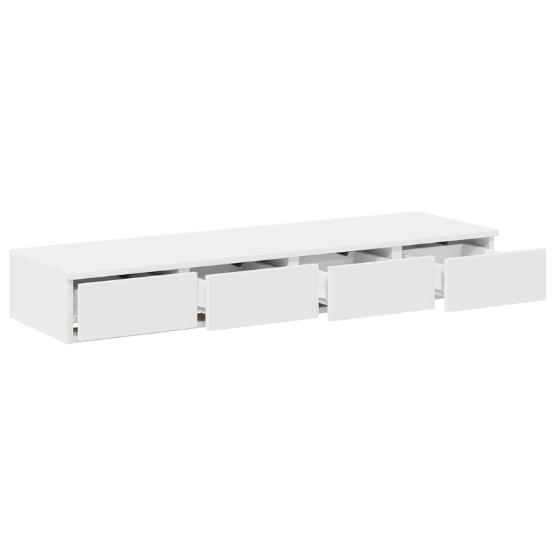 Casa si Gradina - Mobilier - Paturi si accesorii - Accesorii paturi - Sertare de pat, alb, 120x36,5x16,5 cm lemn prelucrat - Infinity.ro