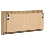 Casa si Gradina - Mobilier - Mobilier baie - Comode baie - Dulap cu Oglinda LED Stejar Artizanal 100x12x45 cm Lemn Prelucrat - Infinity.ro