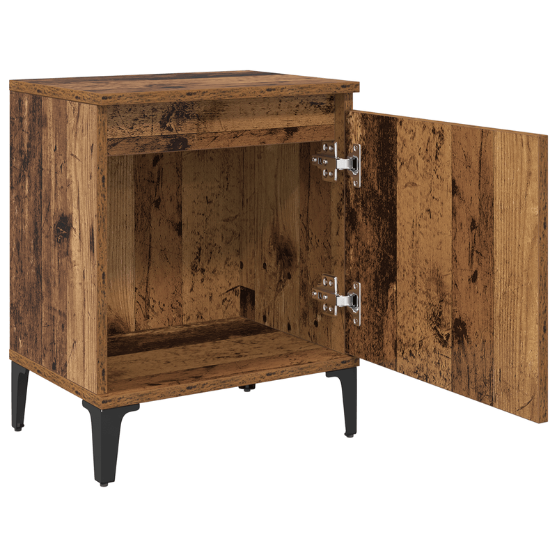 Casa si Gradina - Mobilier - Comode si corpuri - Noptiere - Noptiera din Lemn Vechi Lemn Vechi Lemn solid, metal - Infinity.ro