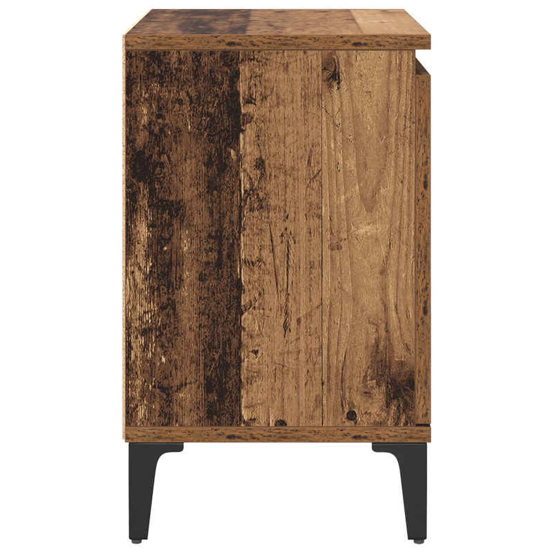 Casa si Gradina - Mobilier - Comode si corpuri - Noptiere - Noptiera din Lemn Vechi Lemn Vechi Lemn solid, metal - Infinity.ro