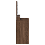 Casa si Gradina - Mobilier - Comode si corpuri - Masute de toaleta - Masa de cosmetica cu lumini LED, stejar maro, 50x41x135 cm - Infinity.ro