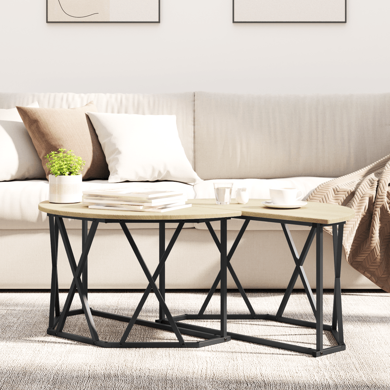 Casa si Gradina - Mobilier - Mese si birouri - Masute de cafea - Masa de cafea, stejar sonoma, 80x80x42 cm, lemn prelucrat - Infinity.ro