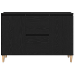 Casa si Gradina - Mobilier - Comode si corpuri - Comode - Bufet Negru Stejar 101x35x60 cm din Lemn Ingineresc - Infinity.ro