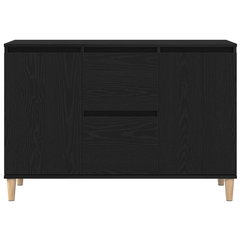 Casa si Gradina - Mobilier - Comode si corpuri - Comode - Bufet Negru Stejar 101x35x60 cm din Lemn Ingineresc - Infinity.ro