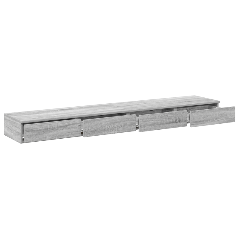 Casa si Gradina - Mobilier - Paturi si accesorii - Accesorii paturi - Sertar pentru pat Gri Sonoma 180x36,5x16,5 cm Fabricat din lemn - Infinity.ro