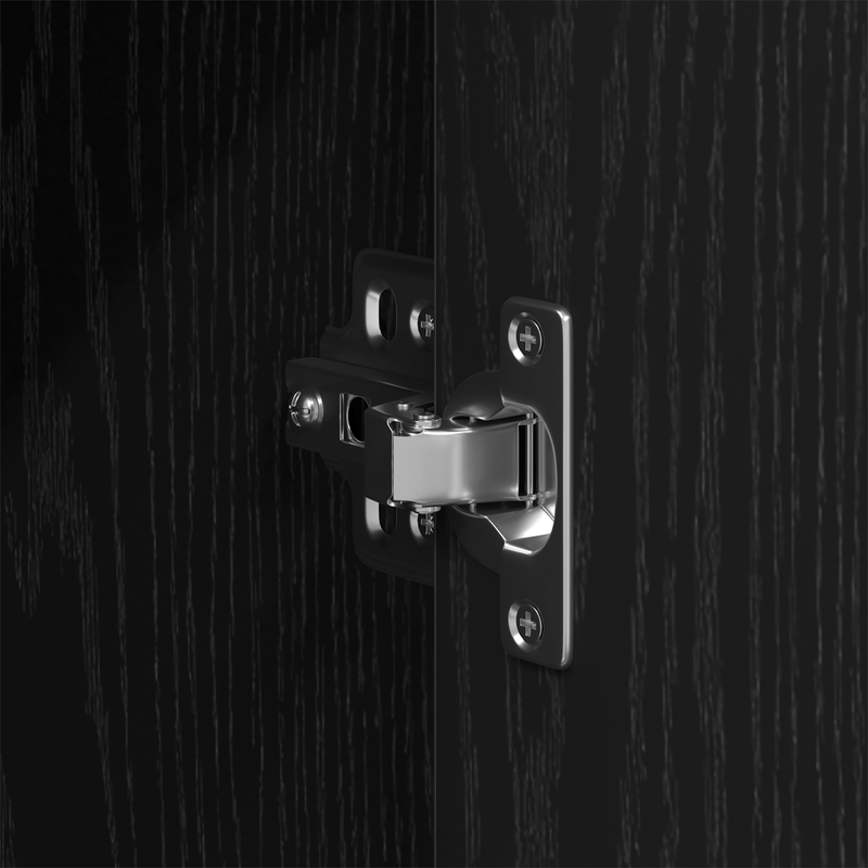 Casa si Gradina - Mobilier - Mobilier baie - Corpuri baie - Dulap de baie, negru, 33x33x120,5 cm, lemn prelucrat - Infinity.ro