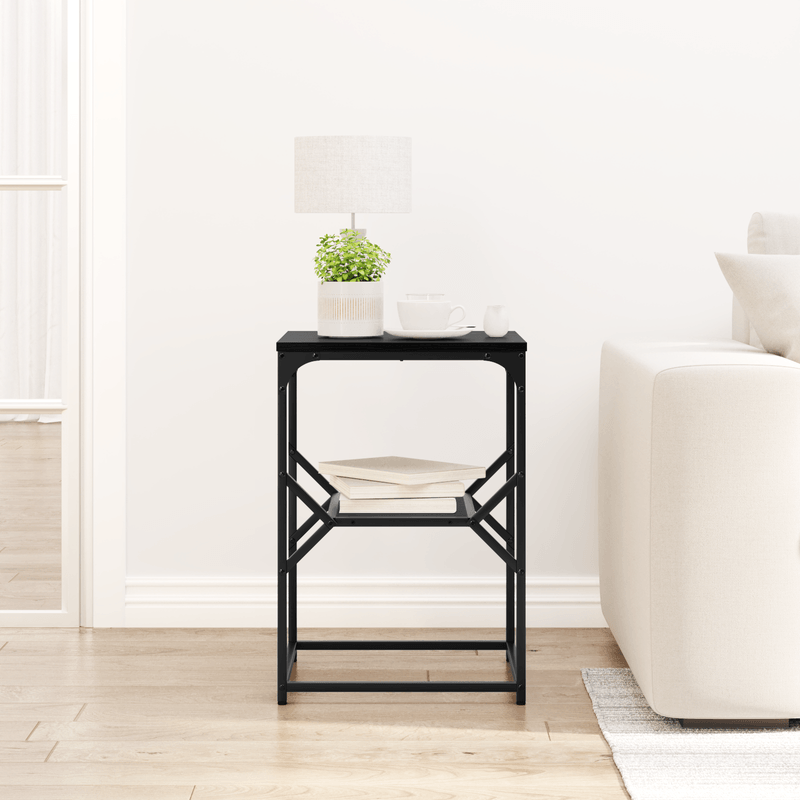 Casa si Gradina - Mobilier - Comode si corpuri - Noptiere - Masa laterala, stejar negru, 41x40x60 cm, lemn prelucrat - Infinity.ro