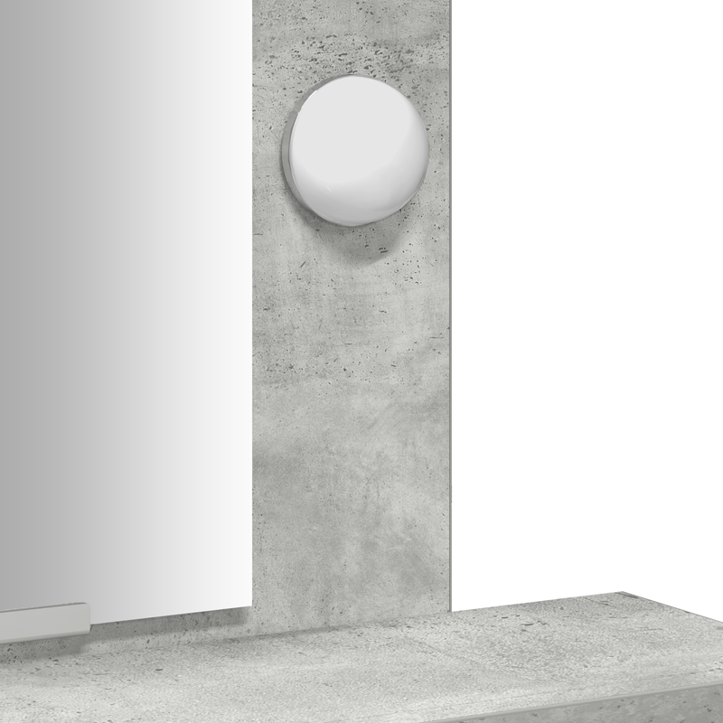 Casa si Gradina - Mobilier - Comode si corpuri - Masute de toaleta - Masa de toaleta  cu lumini LED Gri din beton 50x41x140 cm - Infinity.ro