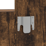 Casa si Gradina - Mobilier - Comode si corpuri - Masute de toaleta - Masa de toaleta suspendata cu LED, stejar fumuriu - Infinity.ro