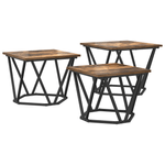 Casa si Gradina - Mobilier - Mese si birouri - Masute de cafea - Mese Laterale 3 pcs Stejar Fumat Din Lemn Compus - Infinity.ro