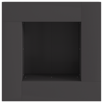 Casa si Gradina - Termice - Sobe, Seminee si accesorii - Seminee - Vatra de foc, patrata, negru, 60x60x30 cm, otel - Infinity.ro