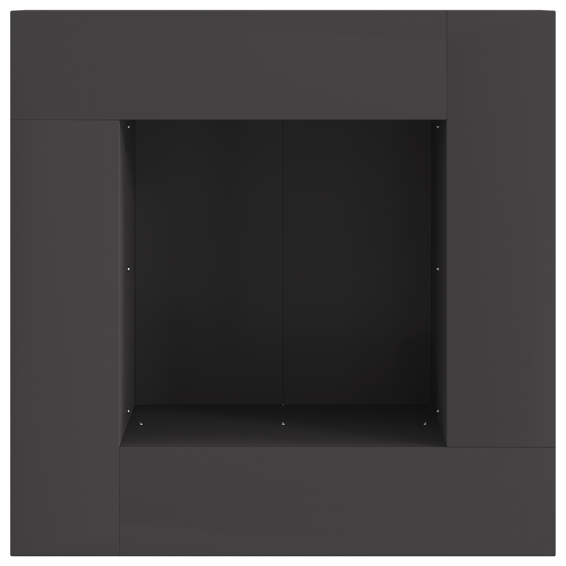 Casa si Gradina - Termice - Sobe, Seminee si accesorii - Seminee - Vatra de foc, patrata, negru, 60x60x30 cm, otel - Infinity.ro