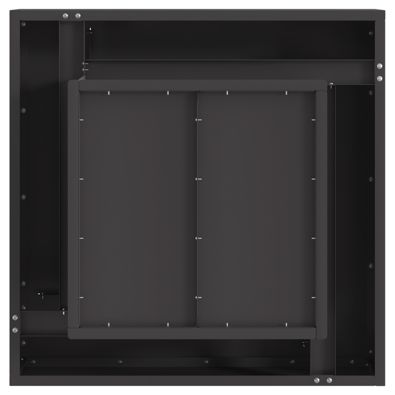 Casa si Gradina - Termice - Sobe, Seminee si accesorii - Seminee - Vatra de foc, patrata, negru, 60x60x30 cm, otel - Infinity.ro