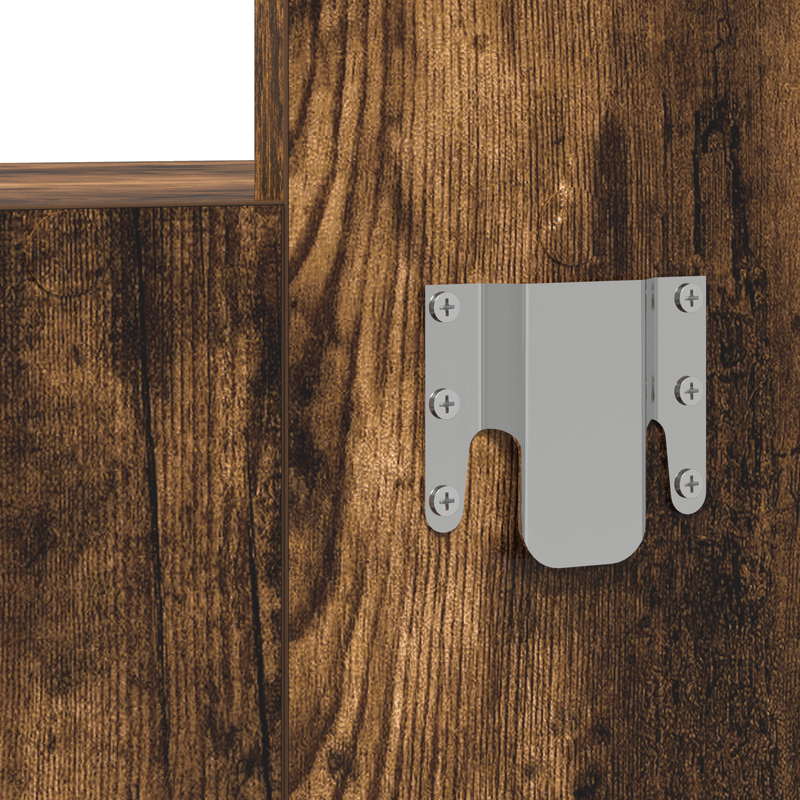 Casa si Gradina - Mobilier - Comode si corpuri - Masute de toaleta - Masa de toaleta suspendata, stejar fumuriu, 83x40x70 cm - Infinity.ro