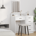 Casa si Gradina - Mobilier - Comode si corpuri - Masute de toaleta - Masa de toaleta cu sertare, alb, 50x41x135 cm - Infinity.ro