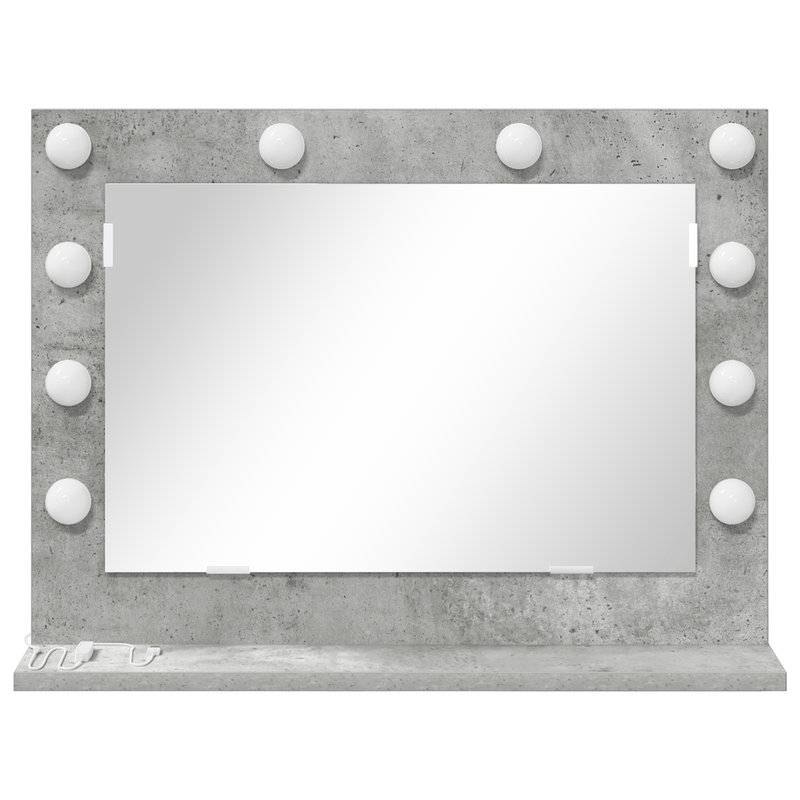 Casa si Gradina - Decoratiuni - Oglinzi - Oglinda toaleta Gri beton Beton Medie Insertii decorative - Infinity.ro