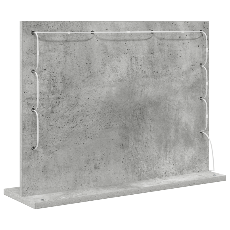 Casa si Gradina - Decoratiuni - Oglinzi - Oglinda toaleta Gri beton Beton Medie Insertii decorative - Infinity.ro