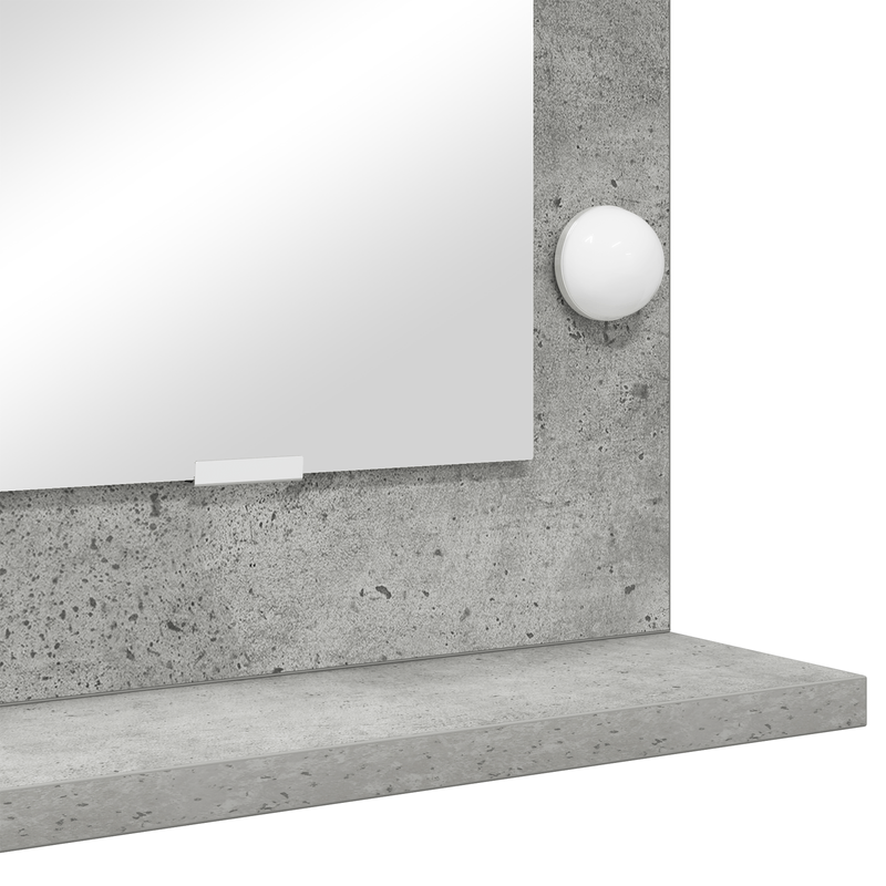 Casa si Gradina - Decoratiuni - Oglinzi - Oglinda toaleta Gri beton Beton Medie Insertii decorative - Infinity.ro