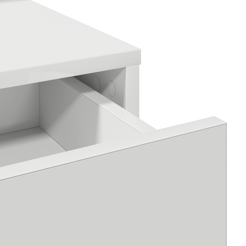 Casa si Gradina - Mobilier - Comode si corpuri - Masute de toaleta - Masa de toaleta cu sertare, alb, 100x41x140 cm - Infinity.ro