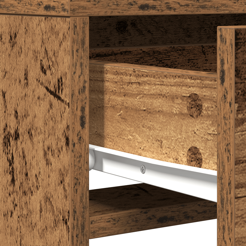 Casa si Gradina - Mobilier - Comode si corpuri - Masute de toaleta - Masa de toaleta  cu lumini LED Lemn vechi 50x41x140 cm - Infinity.ro