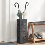 Casa si Gradina - Decoratiuni - Obiecte decorative - Suporturi umbrele - Suport de umbrele Negru Metal Mediu Insertii decorative - Infinity.ro