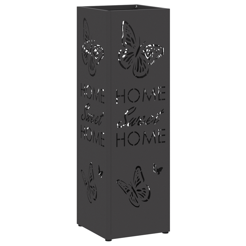 Casa si Gradina - Decoratiuni - Obiecte decorative - Suporturi umbrele - Suport de umbrele Negru Metal Mediu Insertii decorative - Infinity.ro