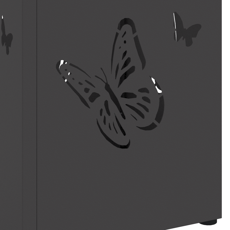 Casa si Gradina - Decoratiuni - Obiecte decorative - Suporturi umbrele - Suport de umbrele Negru Metal Mediu Insertii decorative - Infinity.ro