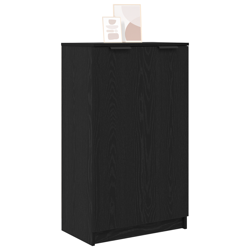Casa si Gradina - Mobilier - Dulapuri si sifoniere - Dulapuri - Dulap pentru incaltaminte  Negru Stejar 59x35x100 cm din lemn - Infinity.ro