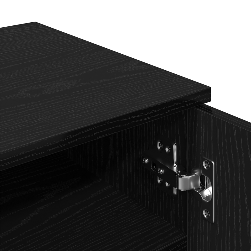 Casa si Gradina - Mobilier - Dulapuri si sifoniere - Dulapuri - Dulap pentru incaltaminte  Negru Stejar 59x35x100 cm din lemn - Infinity.ro